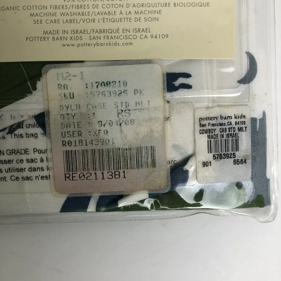 Pottery Barn Kids Twin Cowboy western Sheet set - Picture 8 of 8